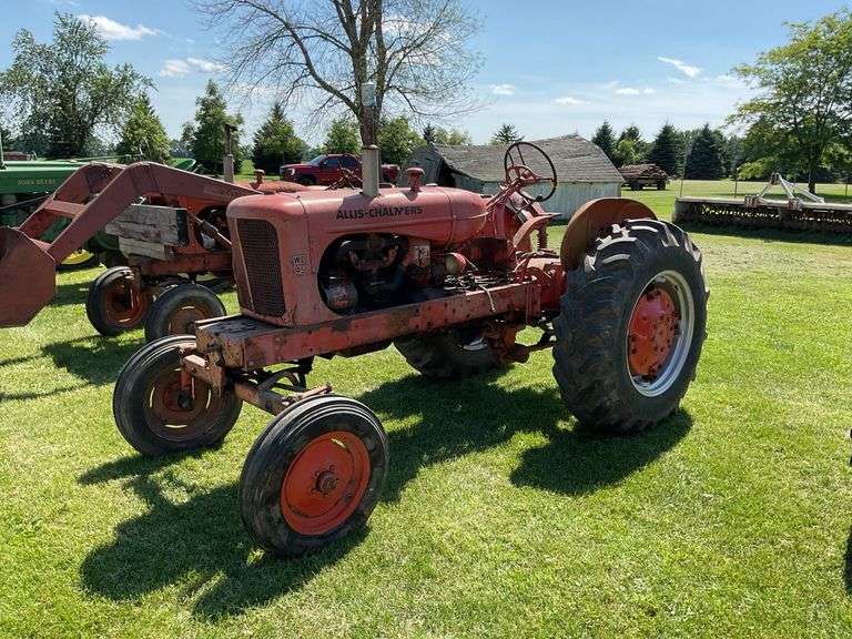 1954-1955 Allis Chalmers WD 45 Tractor, WF, Gas, 19.4x28” Tires, 2pt., PTO