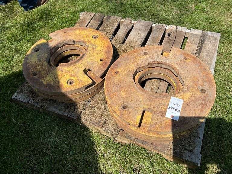 6 John Deere 20 series rear wheel weights