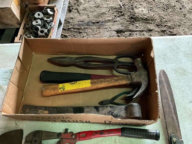 Bolt Cutters, Hammers, Prybar, Hedge Trimmer