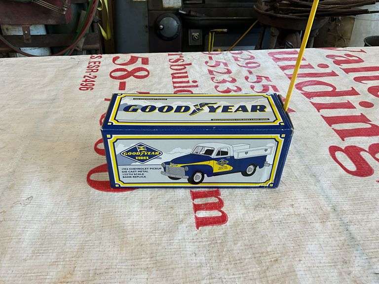 SpecCast Goodyear tire 1952 Chevy 1/25 toy truck coin bank