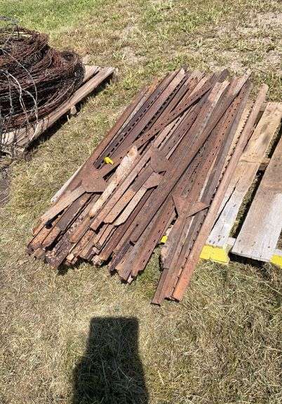 4ft steel posts, approximately 50