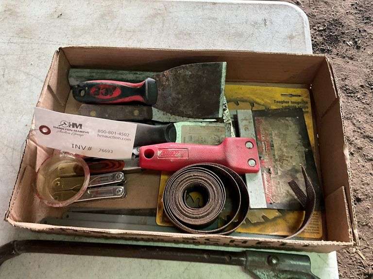 Ball Peen Hammers, Scrapers, Hand Saw, Wire Brushes