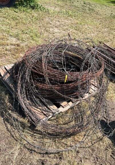 Pallet of Barbwire Fencing