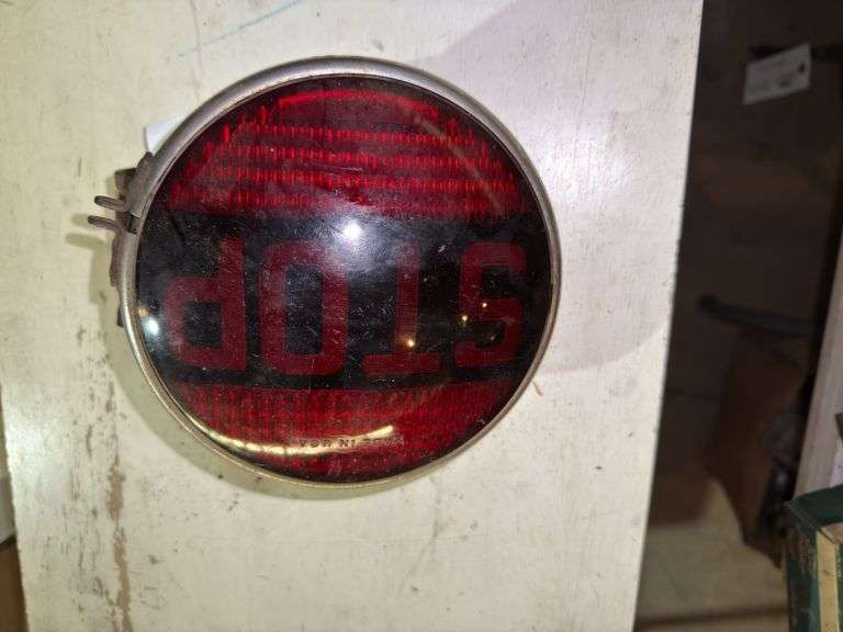 Colored Lens Stop Light from Antique Automobile