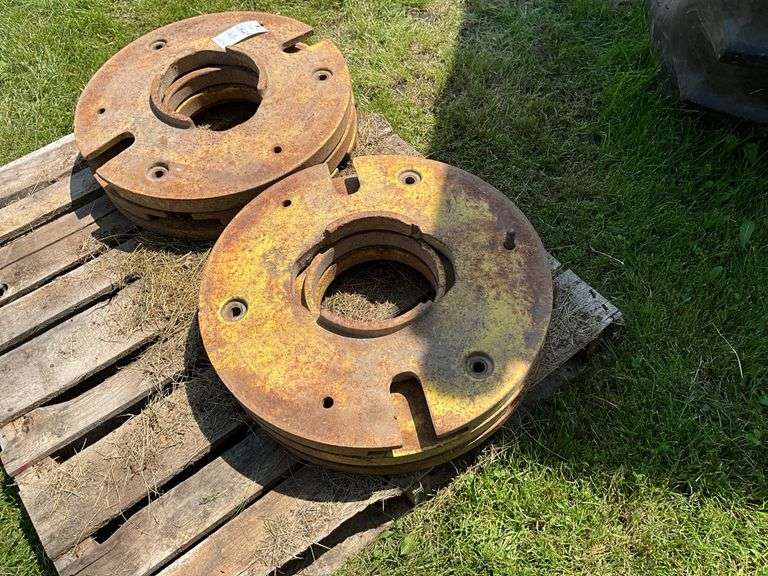 6 John Deere 20 series rear wheel weights