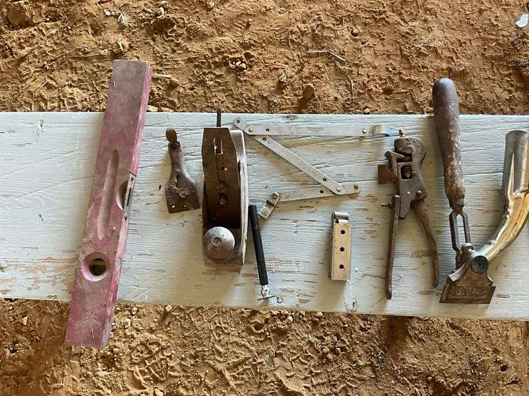 2 flats of hand planes, squares, carpenter tools