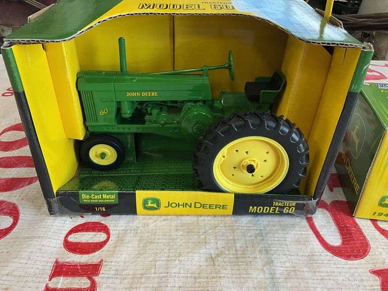 Ertl 1/16 JD Model 60 Tractor and 1/43 1941 Chevy Pickup