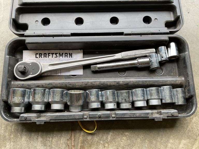 ¾” Drive Craftsmen Socket Set, USA Made