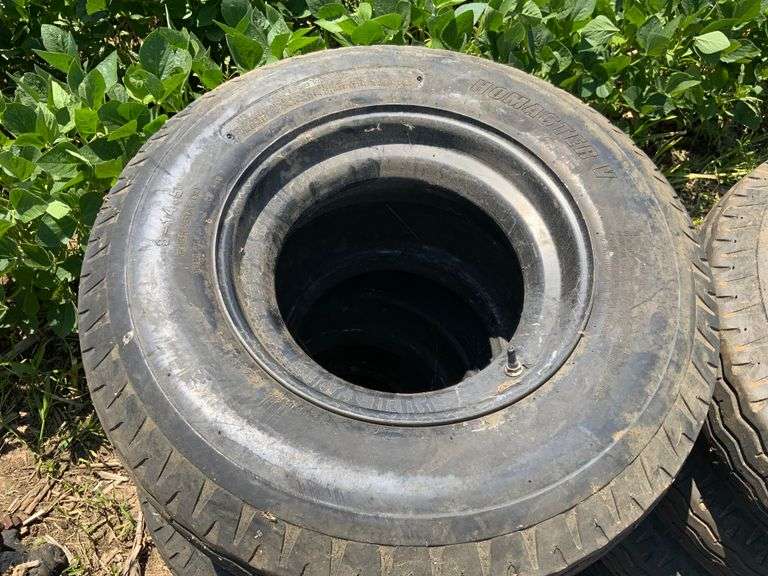 (10) tires 8x14.5 tires & rims for trailer house axles