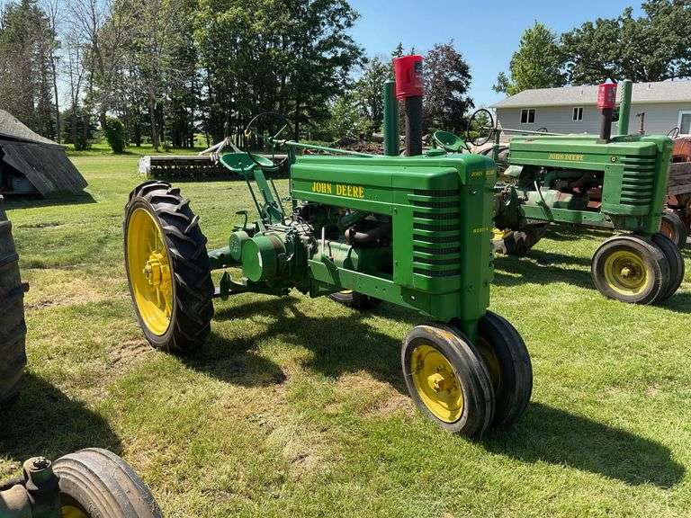 John Deere A Tractor, Hand Crank, NF, Gas, Factory Flat Spoke Rims, PTO, SN