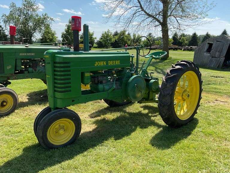 John Deere A Tractor, Hand Crank, NF, Gas, Factory Flat Spoke Rims, PTO, SN