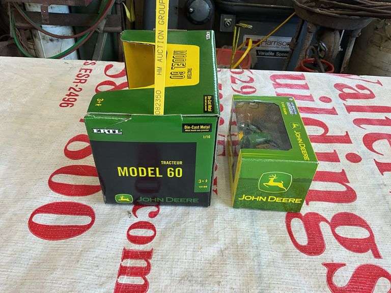 Ertl 1/16 JD Model 60 Tractor and 1/43 1941 Chevy Pickup