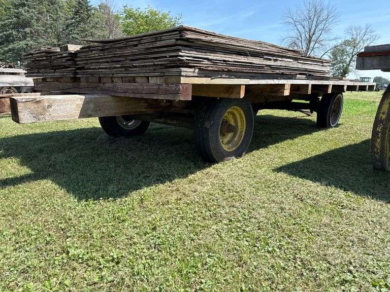 18ft x 8ft Hay rack on JD running gear