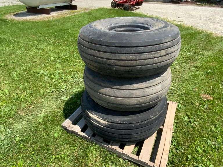 3 tires and rims , 2- 14L-16.1 & 1- 16 SL- 16.1