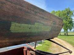 Smith MFG Co. Horse-drawn Wooden Wheel Box Wagon