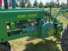 John Deere A Tractor, Hand Crank, NF, Gas, Factory Flat Spoke Rims, PTO, SN