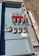 Large metal breaker box, 400 amp, 240V AC