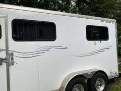 2008 MerHow Aluminum 4 Horse Back and Side Loading Trailer, 18’x83”, Fold D