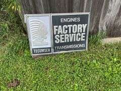 24”x36” Tecumseh Engines Factory Service  Sign
