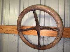 Wooden Steering Wheel, Steel Steering Wheel for Vintage Automobiles