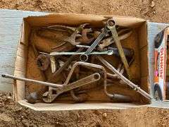 2 flats of vintage wrenches and pliers