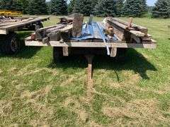 20ft x 8 1/2ft hay rack on JD running gear