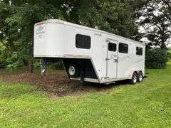 2008 MerHow Aluminum 4 Horse Back and Side Loading Trailer, 18’x83”, Fold D