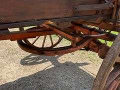 Smith MFG Co. Horse-drawn Wooden Wheel Box Wagon