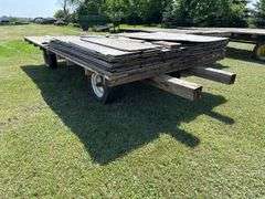 18ft x 8ft Hay rack on JD running gear