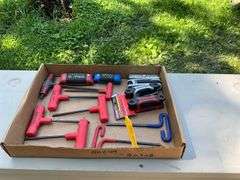 Flat of hex key wrenches