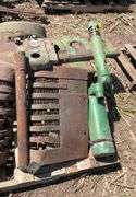 JD parts off B ; hood, side shields, dash, exhaust, shutters, fly wheel cov