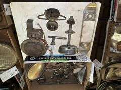 Antique Automobile Parts - Radiator Motometer, Door Hardware, Mirror and mo