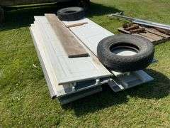 Over head Garage Door with springs, may be missing parts, may have extra pa