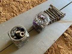 Box of 3/8 and 1/2, ratchets and sockets