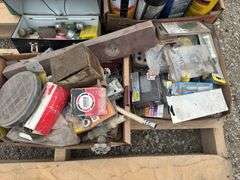 Pallet of Assorted Hardware, Shop Supplies, Come A Long