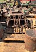 John Deere A block, head, connecting rods, piston, oil pump, clutch brake a
