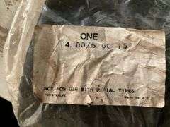 (2) Tire Tubes, (1) Is 4.00/5.00-15