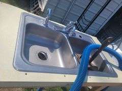 Metal Sink on Stand