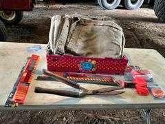 Cloth Tarps, Warning Flags, Reflective Tape, Hedge Trimmer