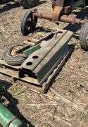 JD parts off H ; hood, steering wheel, hitch, front tire & hub, & seat pan