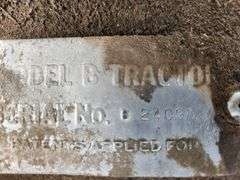 1942 John Deere B, NF, (bad trans); non runner 

SN#120276