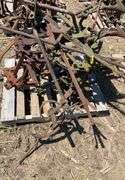 Pallet of John Deere H mounted cultivator, 2 row