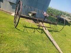Steel Wheel dump rake