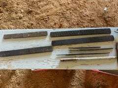 2 Flat of files, wire brushes, tin snips