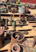 John Deere A block, head, connecting rods, piston, oil pump, clutch brake a