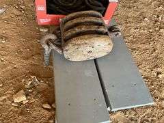 Large 3 groove pulley and rope