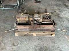 The General 5 star Power Digger w/ three augers and gas can