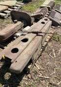 JD hood, fuel tank, muffler off John Deere H