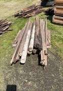 Pallet of Wood post and Framing Braces