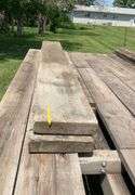 Two 3”x 13” x 10’5” white oak boards